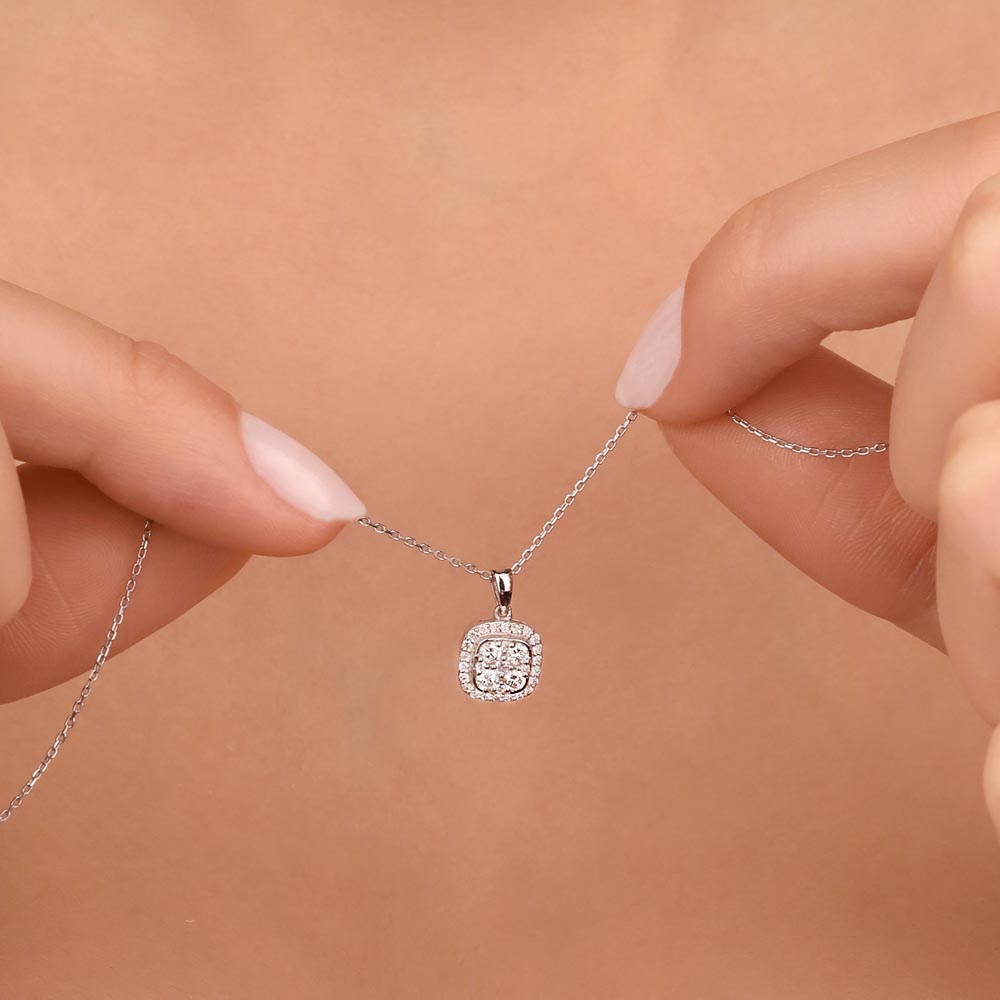 0,30 Karat Laboratuvar Pırlanta Taşlı Fantazi Kolye - FP01848