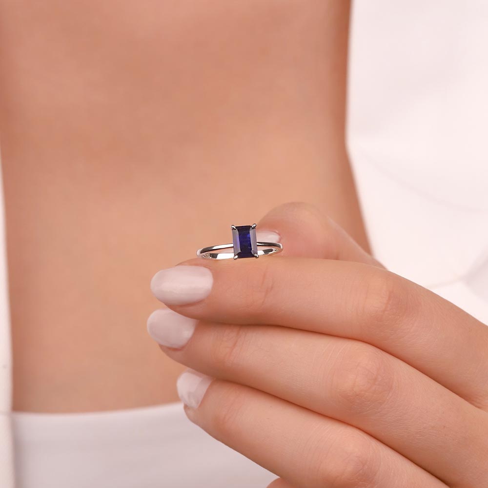 1,25 Karat Octagon Kesim Royale Safir Yüzük - FP01642