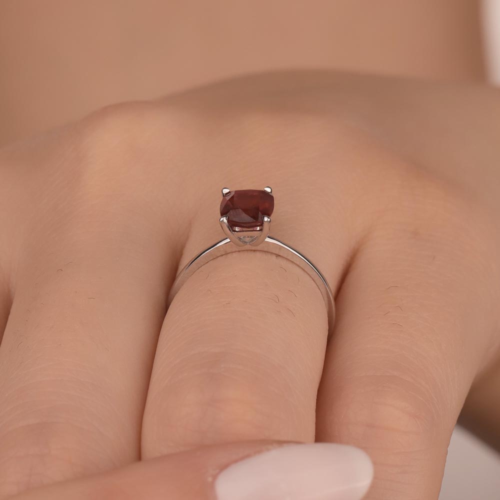 1,45 Karat Laboratuvar Pırlantalı Yakut Taşlı Yüzük - FP01713