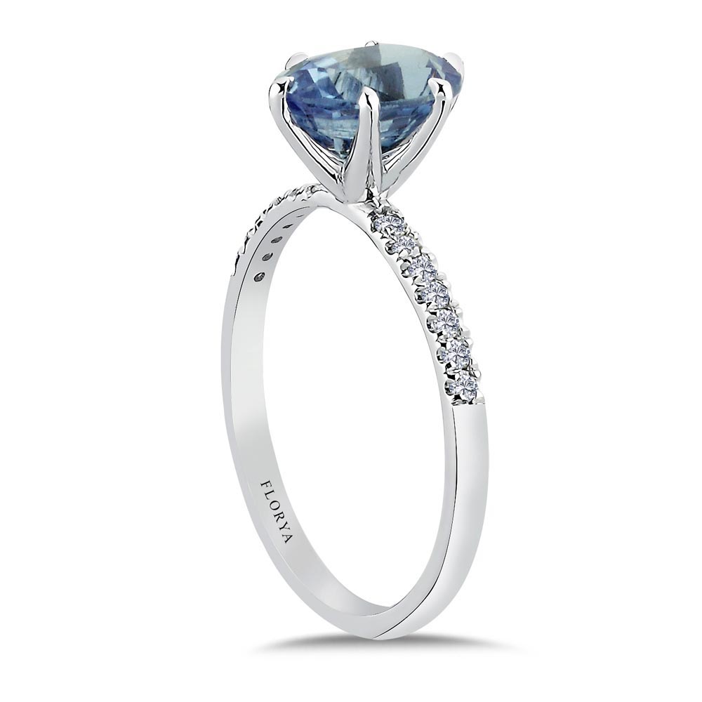 2,08 Karat Laboratuvar Pırlanta Özel Tasarım Royale Safir Yüzük - FP02669