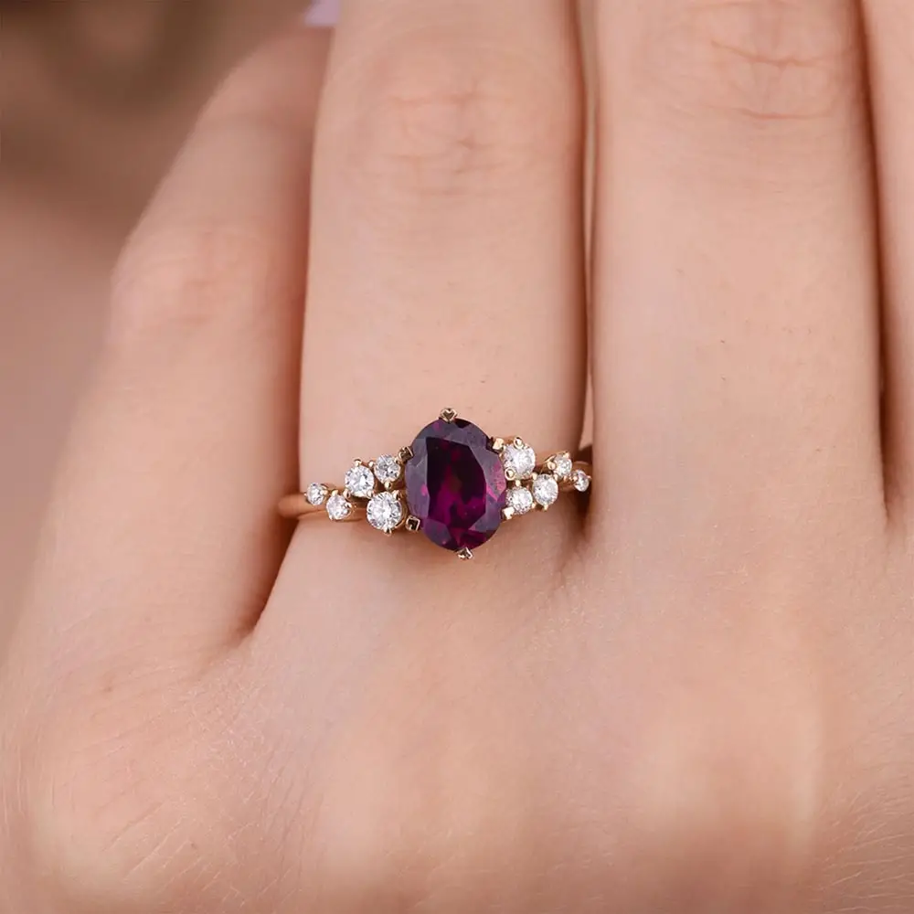 1,95 Karat Pırlantalı Vintage Alexandrite Yüzük