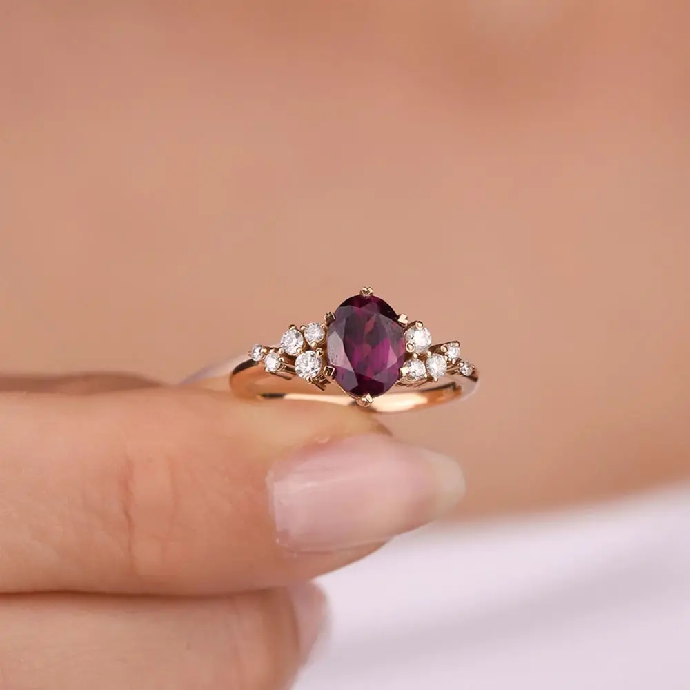 1,95 Karat Pırlantalı Vintage Alexandrite Yüzük