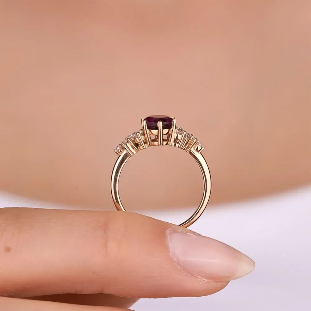 1,95 Karat Pırlantalı Vintage Alexandrite Yüzük