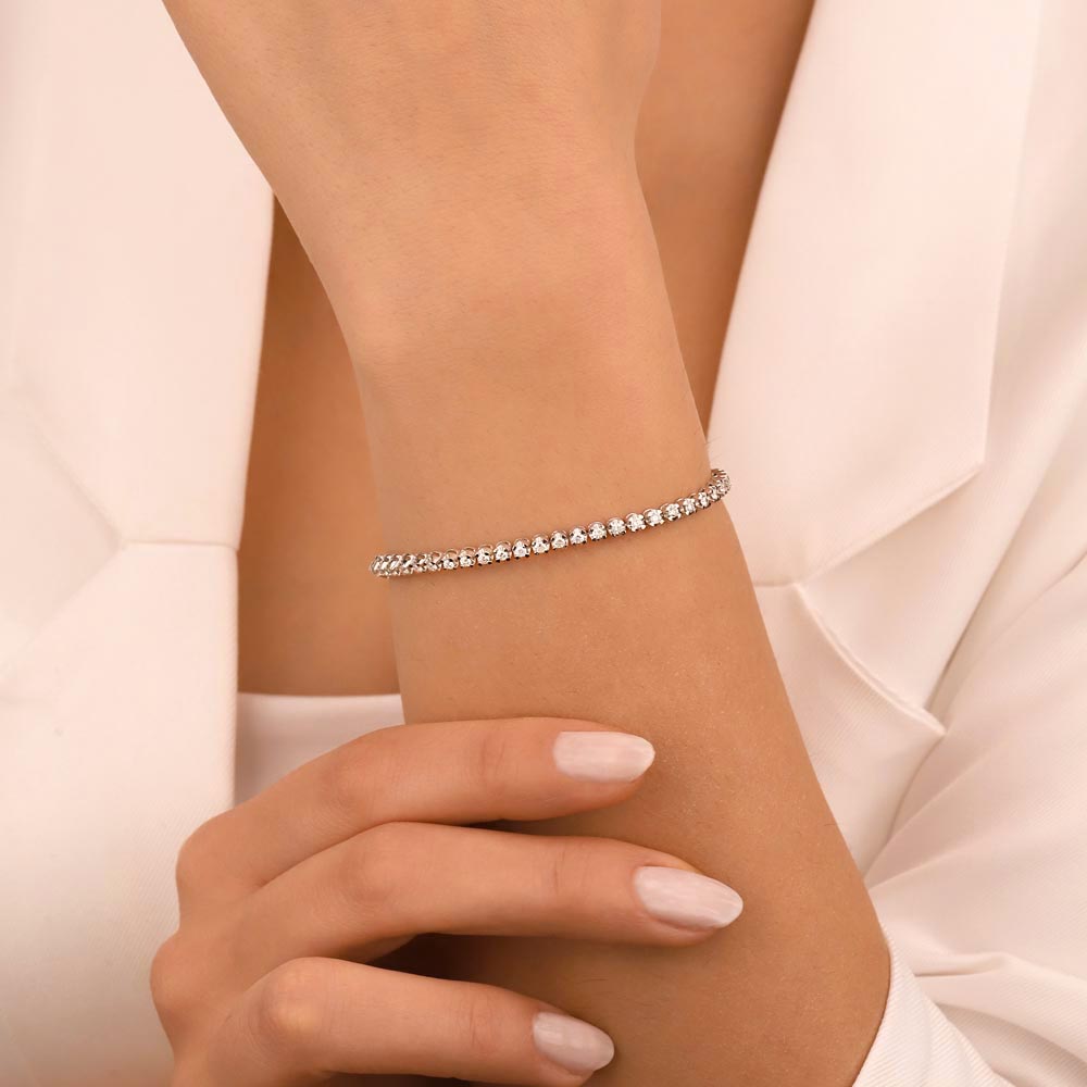 Su Yolu Bileklikler 1,78 ct. Laboratuvar Pırlanta Su Yolu Bileklik