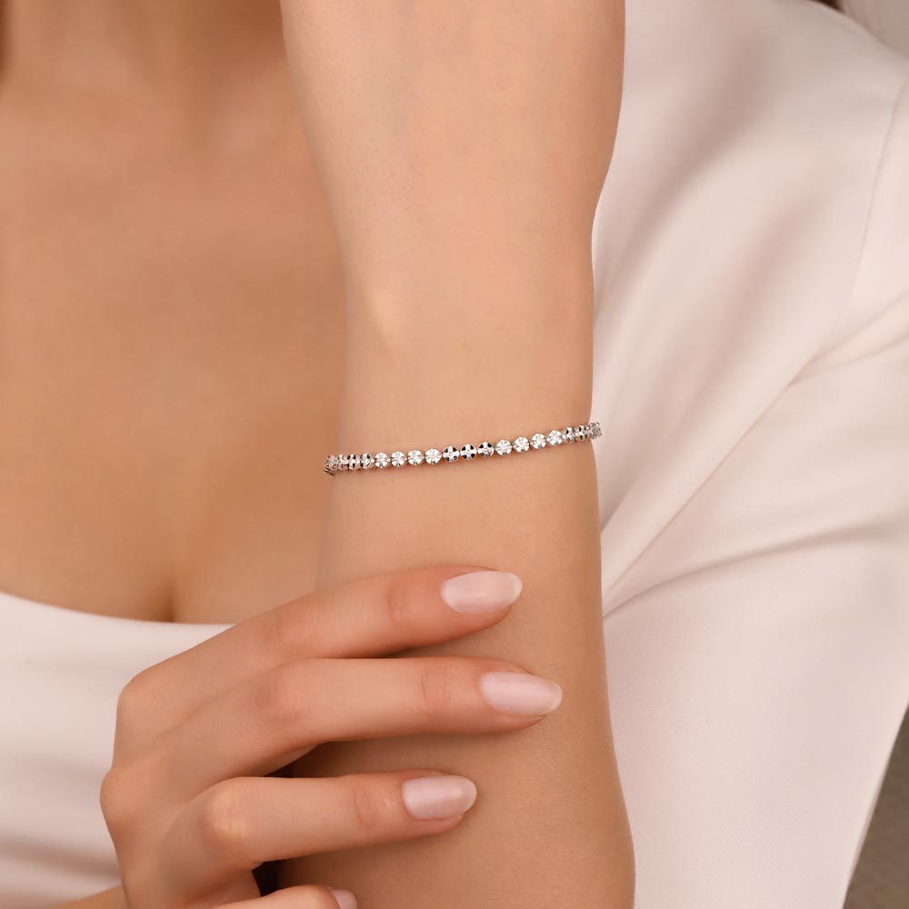 Su Yolu Bileklikler 1,78 ct. Laboratuvar Pırlanta Su Yolu Bileklik