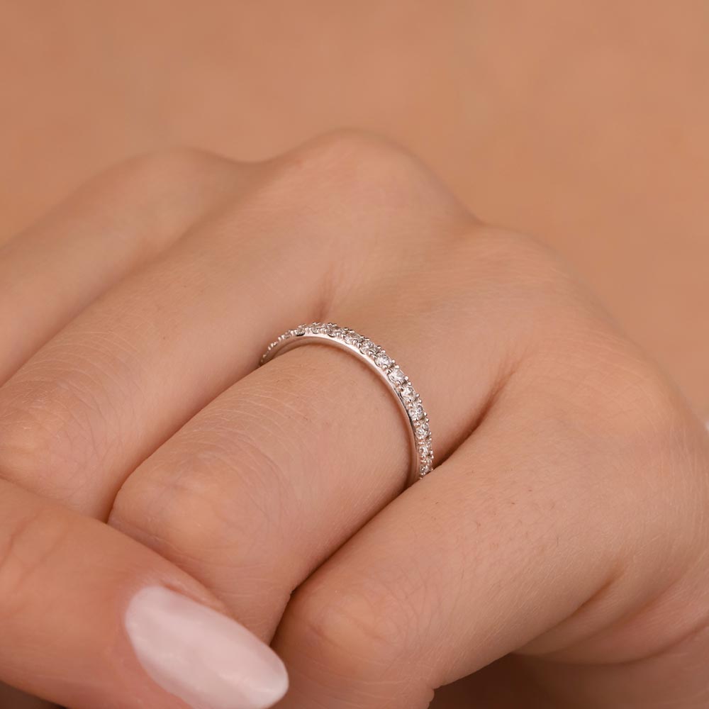 Tamtur Yüzükler 0.85 Karat Laboratuvar Pırlanta Luxe Tamtur Yüzük